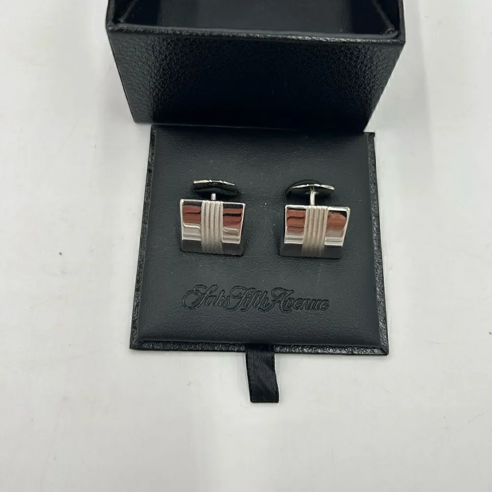 Men’s SFA  brand, sterling, silver premium cufflinks